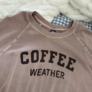 Old Navy “Coffee Weather” Crewneck Sweatshirt